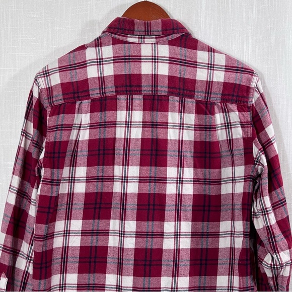 Outdoor Life Plaid Flannel Cotton Button Front Shirt Size S - Picture 9 of 12
